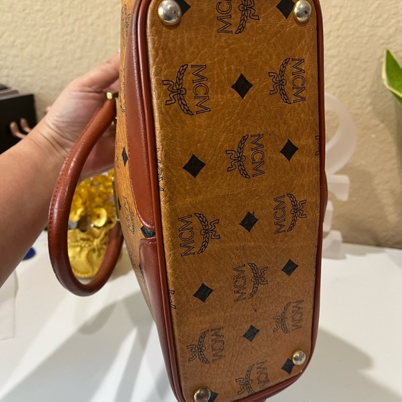 MCM VINTAGE COGNAC VISETOS HANDBAG - Picture 5 of 15
